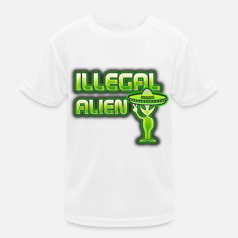 Funny Illegal Alien Kids Functional T-Shirt