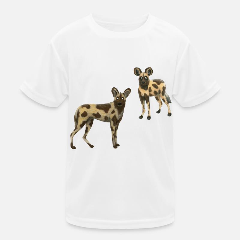 Wildhunde Kinder Funktions-T-Shirt