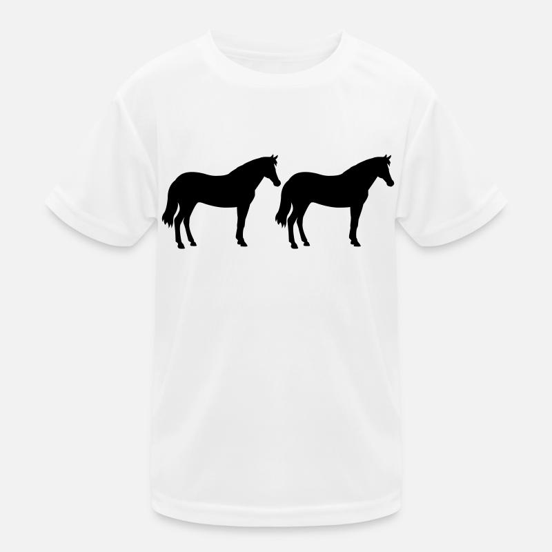 pferde Kinder Funktions-T-Shirt