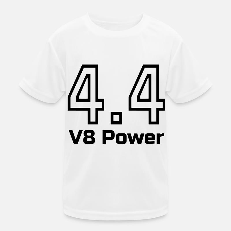 4.4 V8 Power Kinder Funktions-T-Shirt
