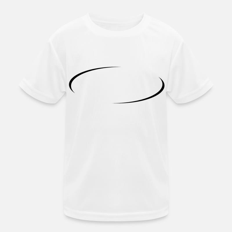 Cercle à la mode noir T-shirt sport Enfant