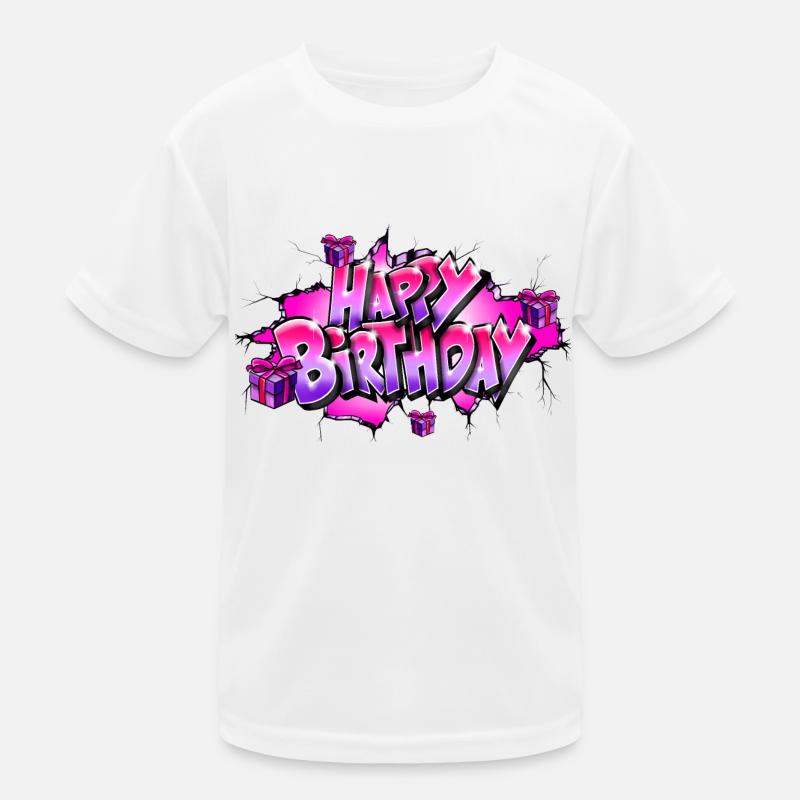 GRAFFITI HAPPY BIRTHDAY T-shirt sport Enfant