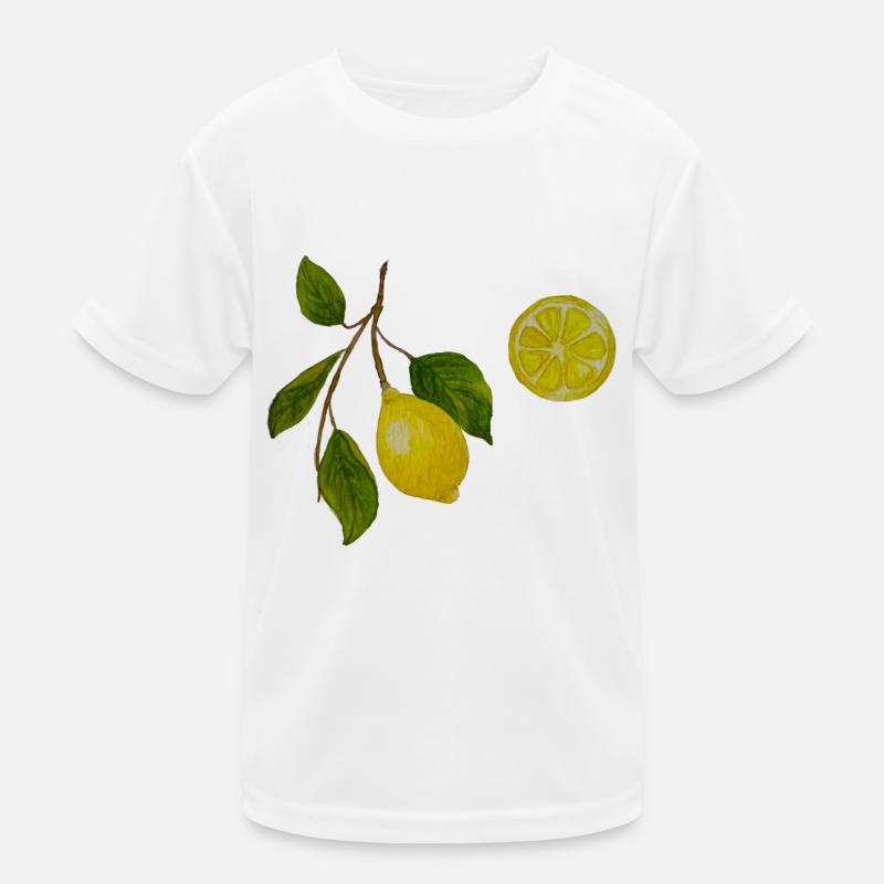 Branche de citron et citron T-shirt sport Enfant