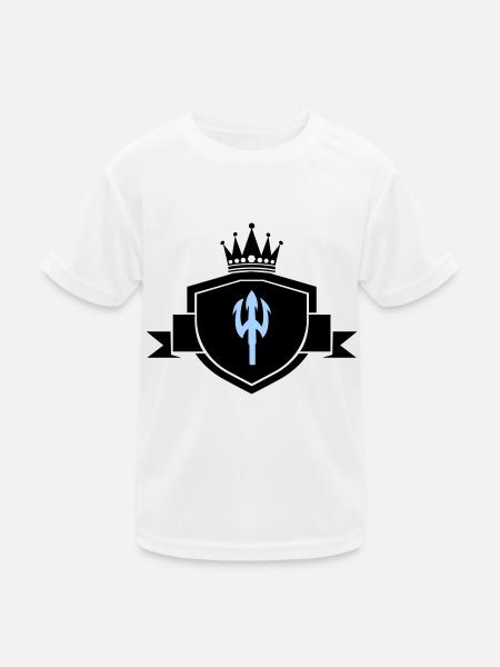Armoiries du Trident - T-shirt sport Enfant - blanc - Devant