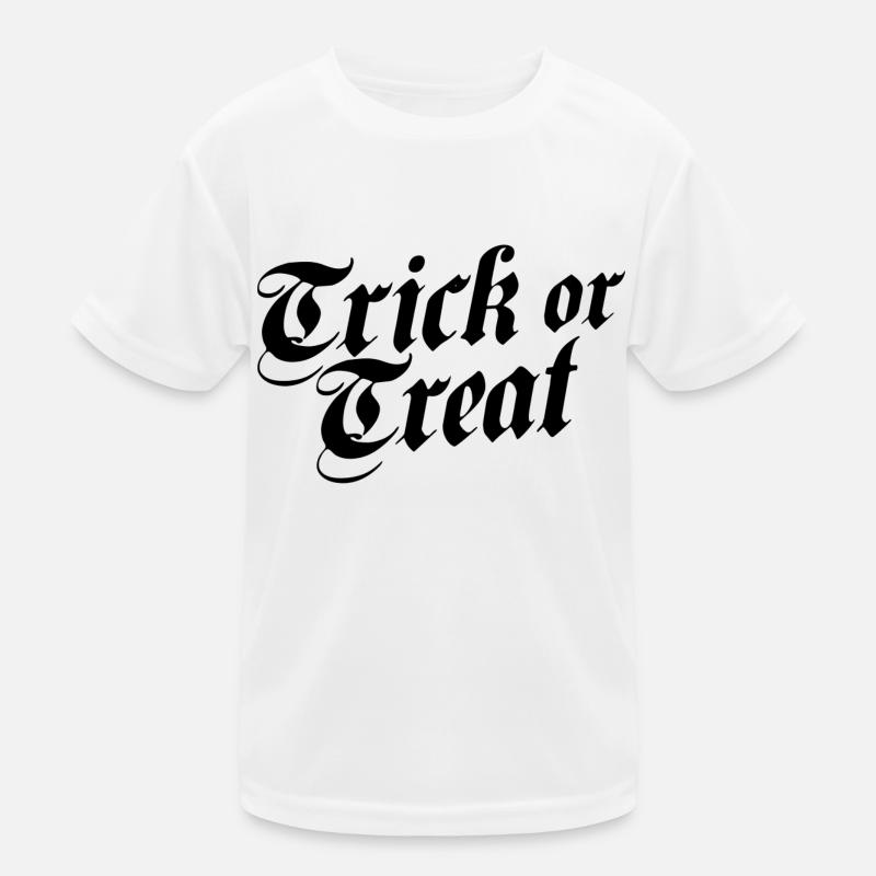 Trick or Treat Schwarz Kinder Funktions-T-Shirt