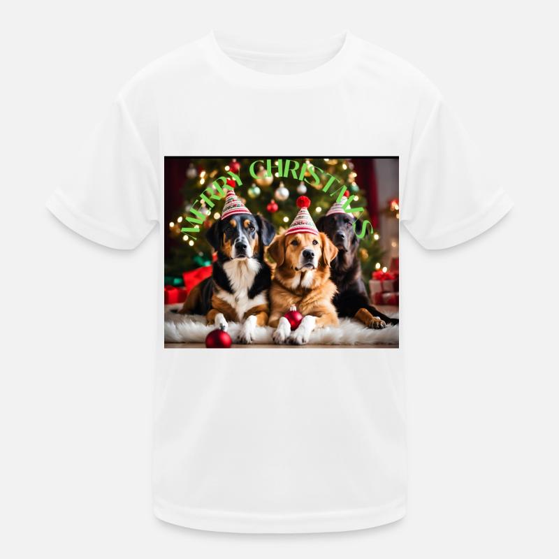 Chiens de Noël T-shirt sport Enfant