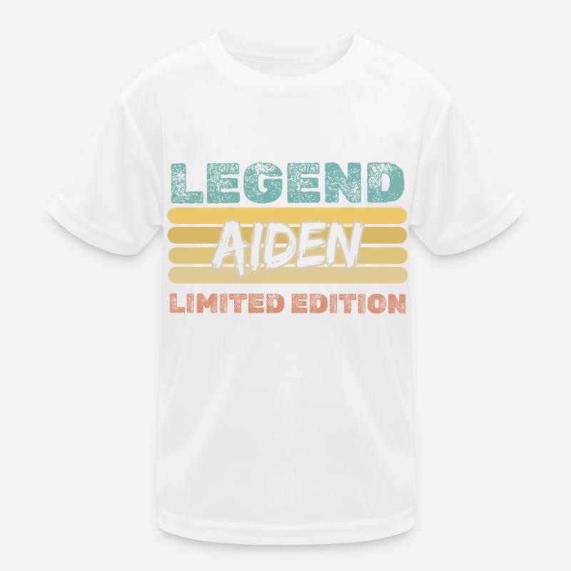 First name Aiden Kids Functional T-Shirt