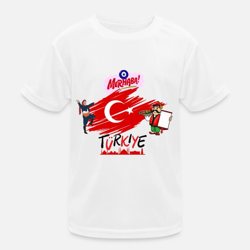 Turkiye Kinder Funktions-T-Shirt