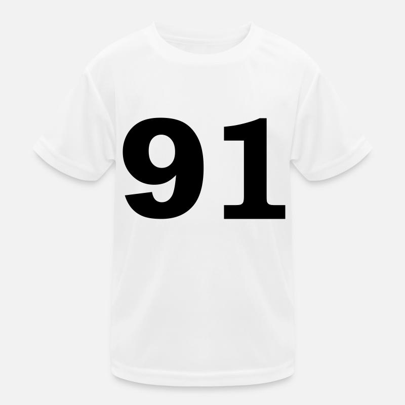 Number - 91 – Ninety One Kids Functional T-Shirt