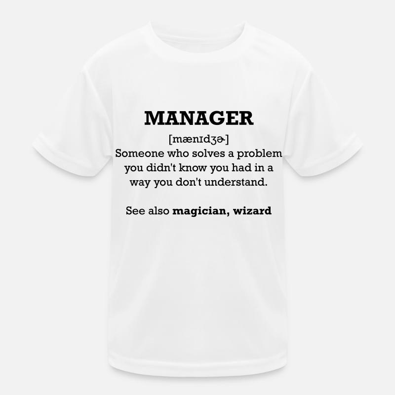 manager - wizard Kids Functional T-Shirt