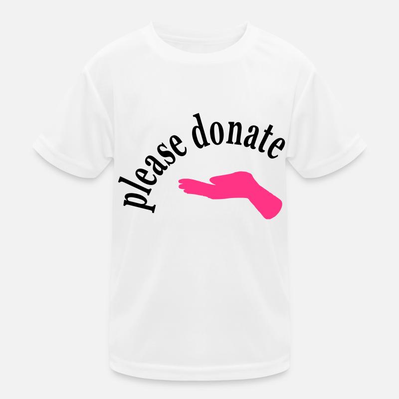 geld spenden Kinder Funktions-T-Shirt