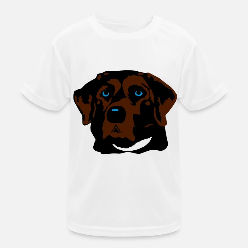 Labrador braun, blond oder schwarz - Kinder Funktions-T-Shirt - Weiß