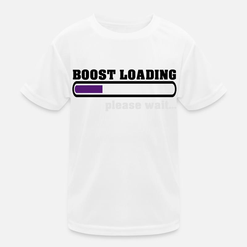 Boost Loading Please Wait Kinder Funktions-T-Shirt