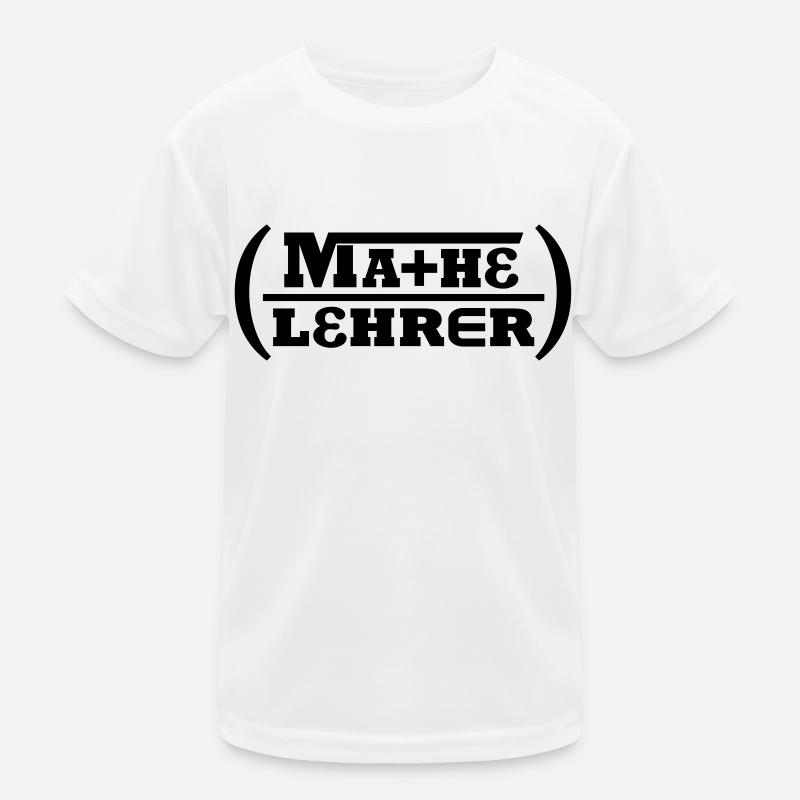 Mathe-Lehrer (Schriftzug) Kinder Funktions-T-Shirt