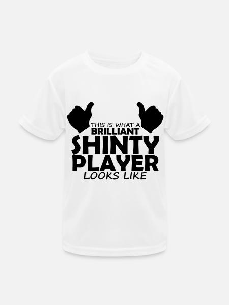 brilliant shinty player - Kids Functional T-Shirt - white - Front