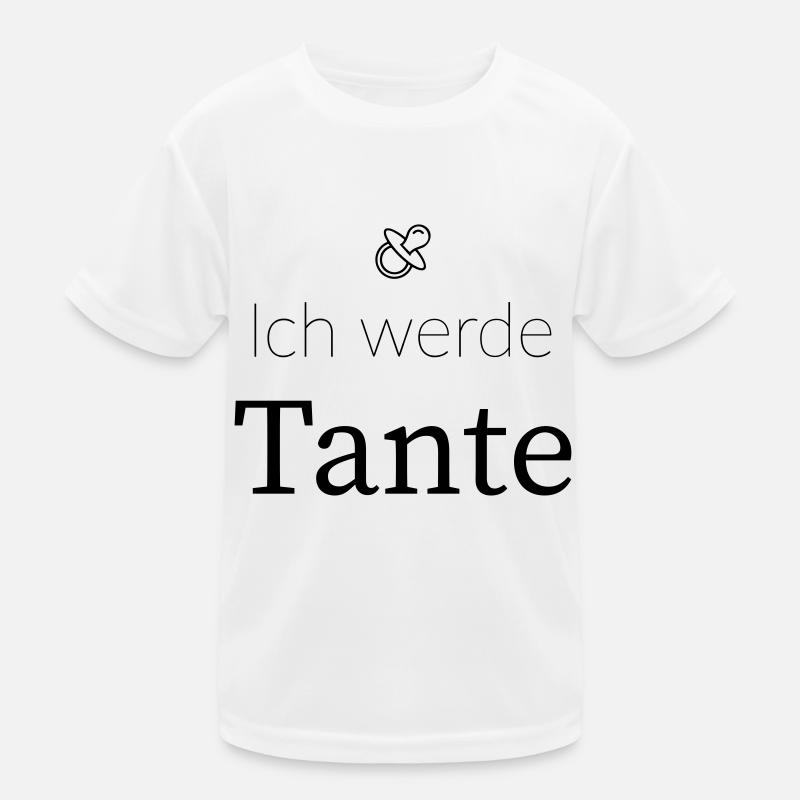 Ich werde Tante Kinder Funktions-T-Shirt