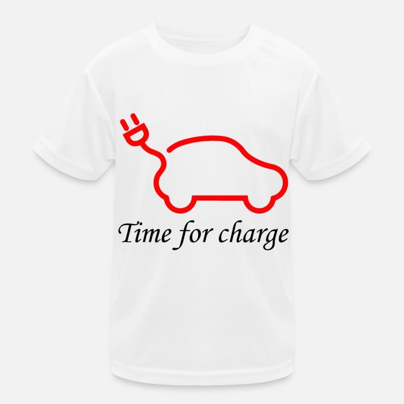 Electric Car E-mobility Hybrid Kinder Funktions-T-Shirt