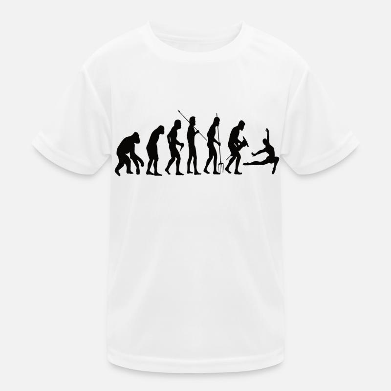 Ballet Dancer Evolution Dance Ballerina Dance Class Kids Functional T-Shirt