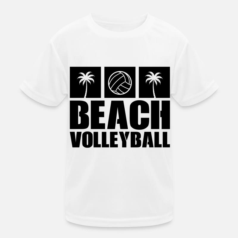 Beachvolleyball Kinder Funktions-T-Shirt