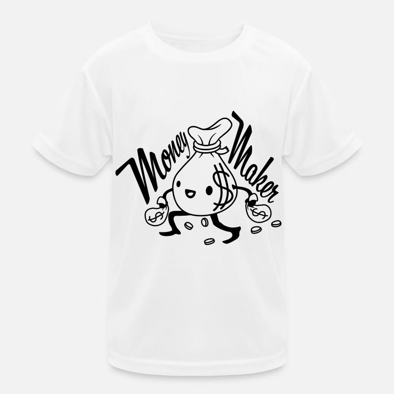Geldsack Money Maker Dollar Kinder Funktions-T-Shirt