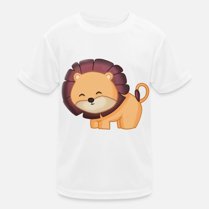 Niedlicher Löwe Kinder Funktions-T-Shirt