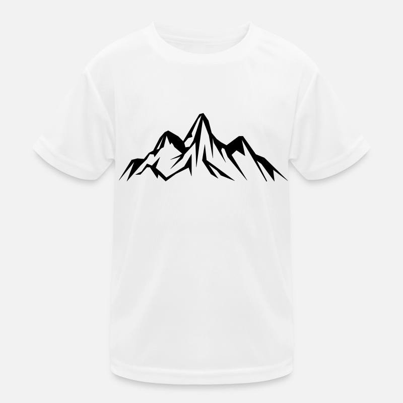 Mountains Kinder Funktions-T-Shirt