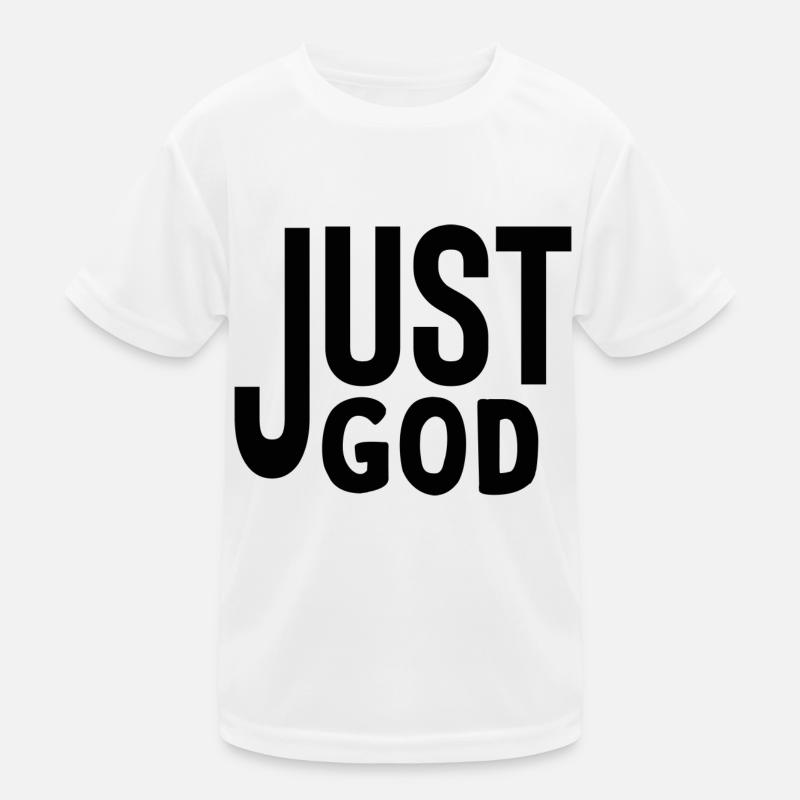 Just God Kinder Funktions-T-Shirt
