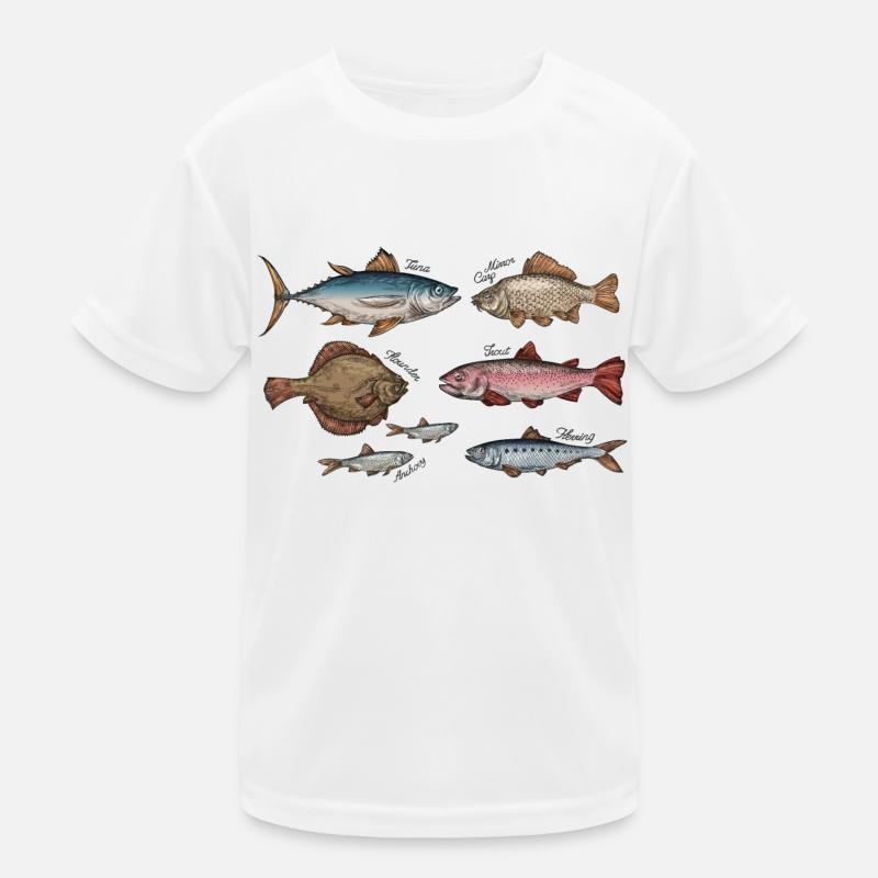 Meerestiere Kinder Funktions-T-Shirt