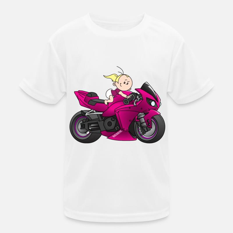 Motor-Mädchen Kinder Funktions-T-Shirt