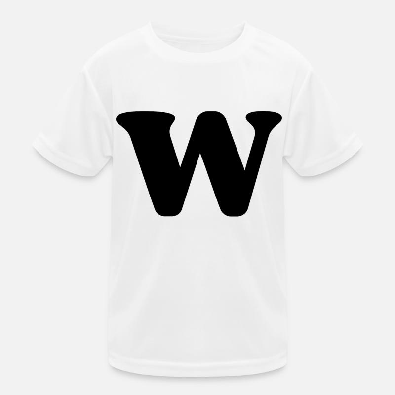 Lettre w T-shirt sport Enfant