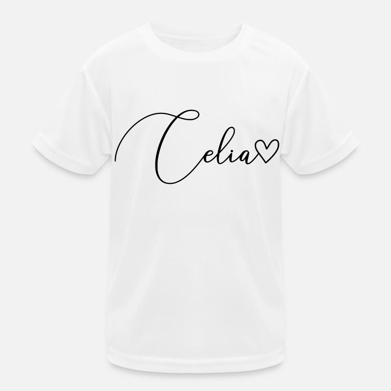 Celia Name Vorname Mädchen Kinder Funktions-T-Shirt