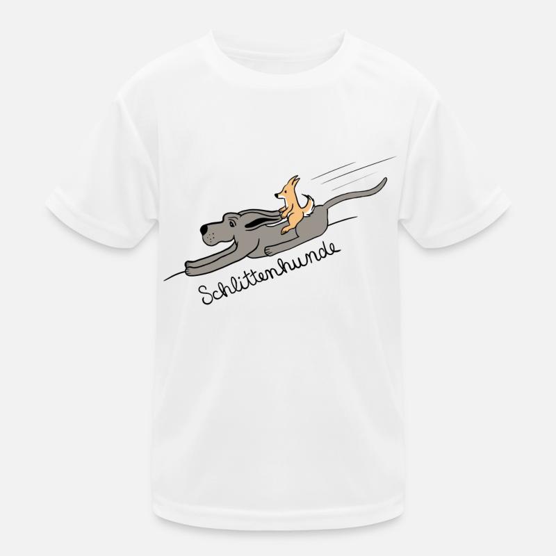 Schlittenhunde Kinder Funktions-T-Shirt