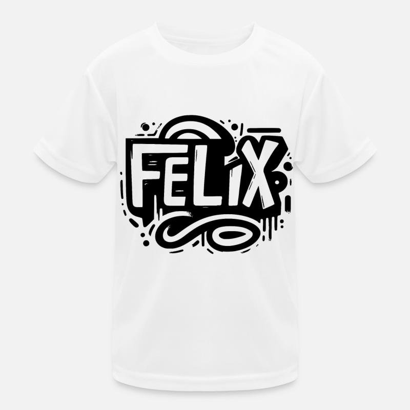 Félix Nom Prénom Graffiti T-shirt sport Enfant