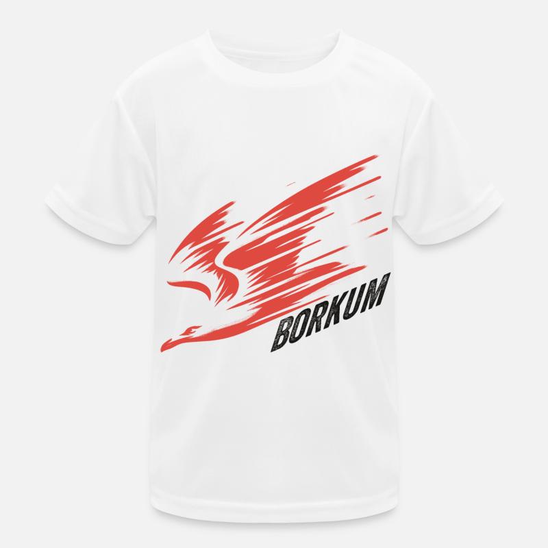 T-shirt de vacances Borkum Dive Low Flyer Seagull T-shirt sport Enfant