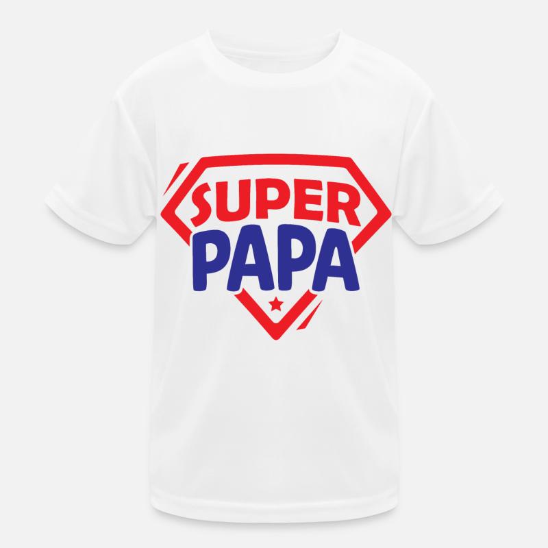 Super Papa Kinder Funktions-T-Shirt