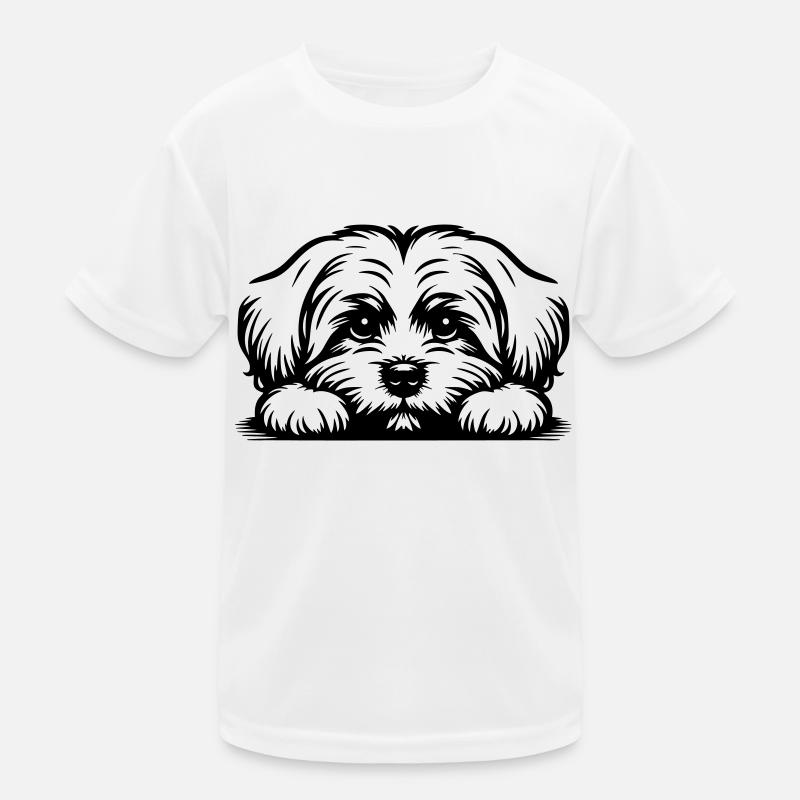 Tête de maltais avec pattes T-shirt sport Enfant