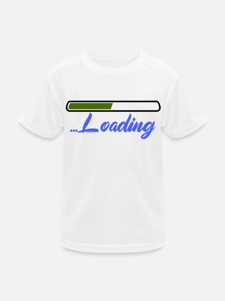 Loading - Kids Functional T-Shirt - white - Front