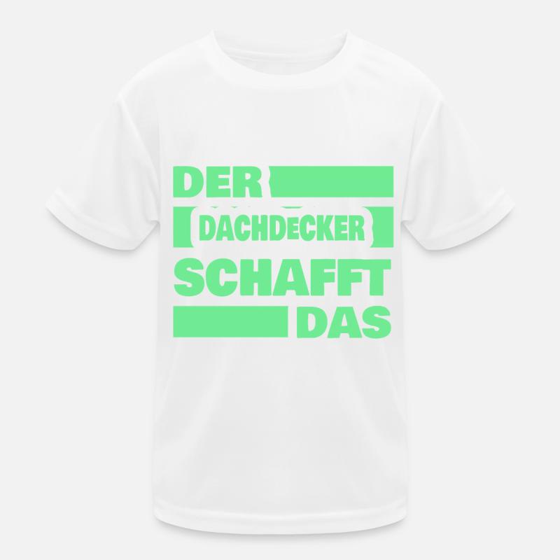 Arbeit Dachdecker Kinder Funktions-T-Shirt