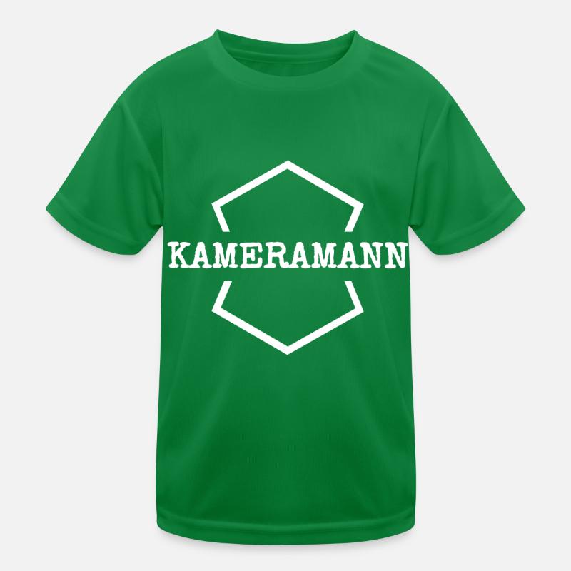 Cameraman as work Kids Functional T-Shirt