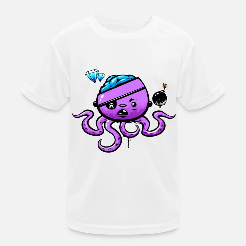 Pieuvre pirate avec bombe T-shirt sport Enfant