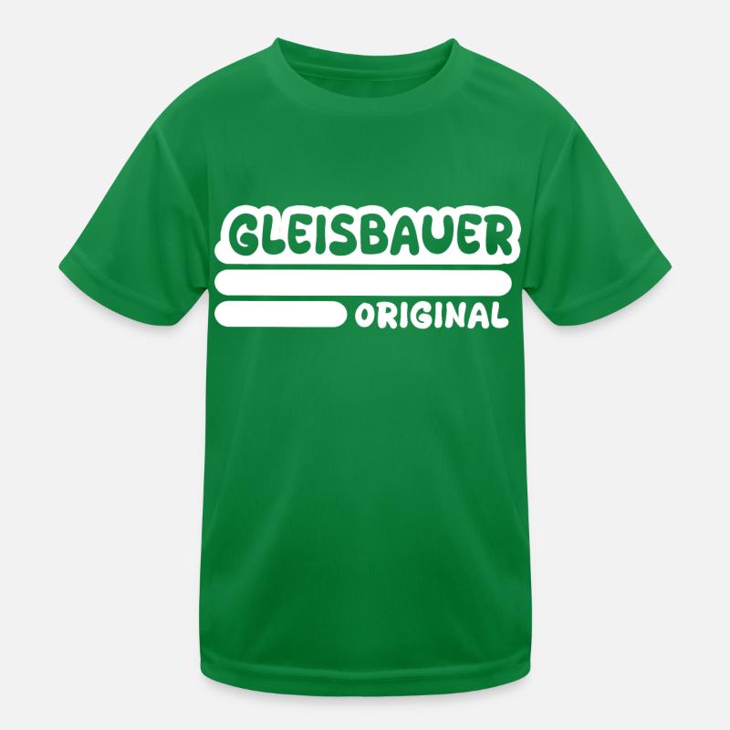 Gleisbauer als Beruf Kinder Funktions-T-Shirt