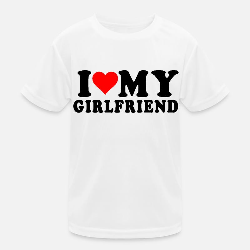 Ich liebe meine Freundin Kinder Funktions-T-Shirt