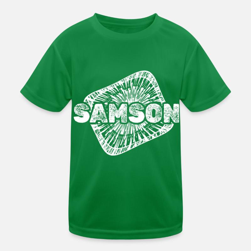 Samson as birth Kids Functional T-Shirt