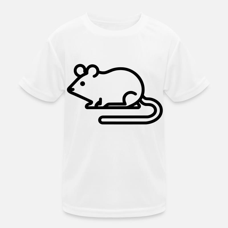 Charming Minimalist Mouse Icon for All Occasions Kids Functional T-Shirt
