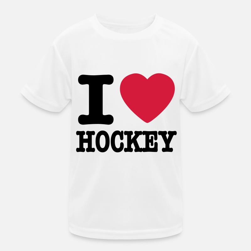 i love hockey T-shirt sport Enfant