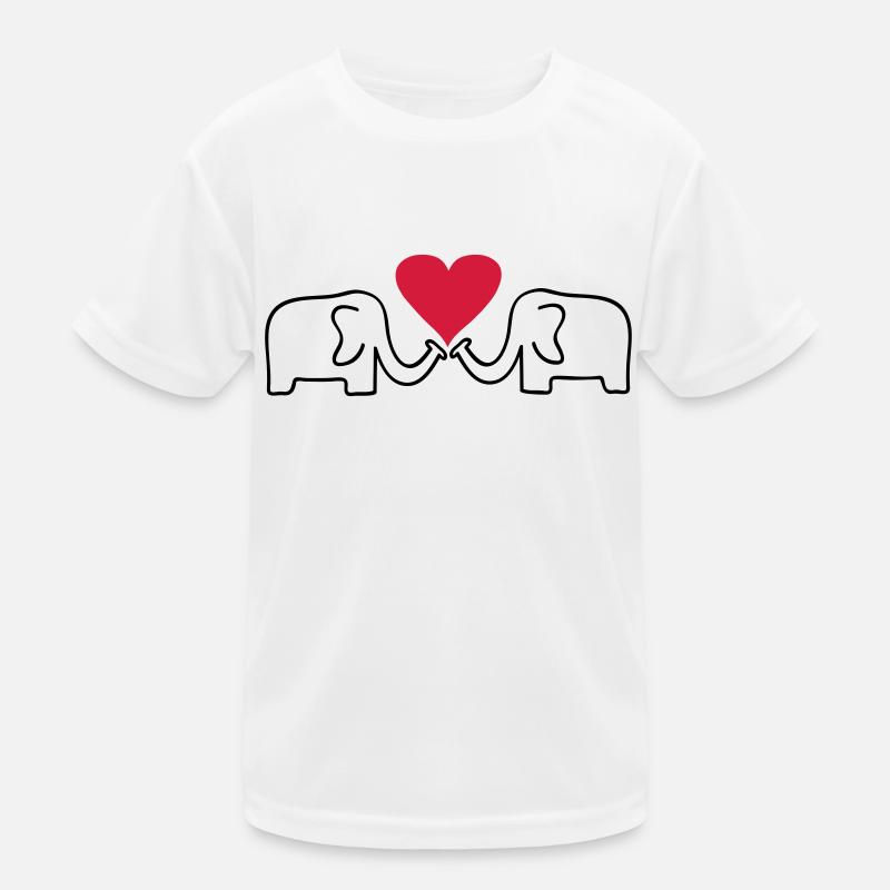 elephant - Kids Functional T-Shirt - white