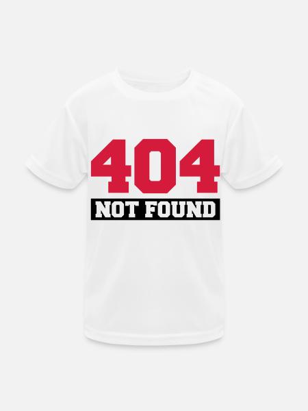 404_not_found_t2 - Kids Functional T-Shirt - white - Front
