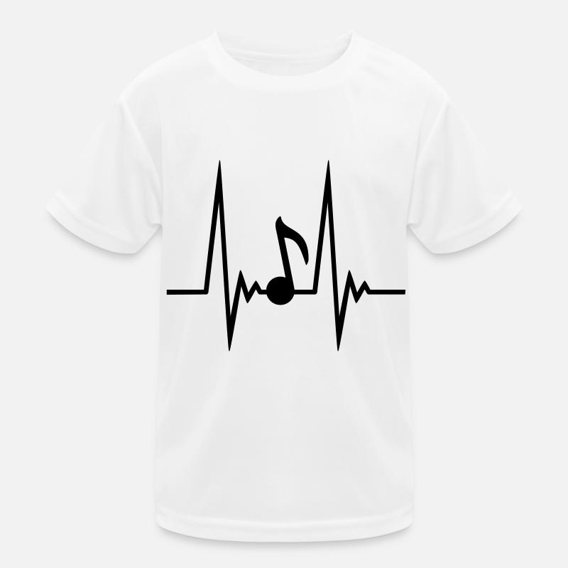 Music Note Pulse Kids Functional T-Shirt