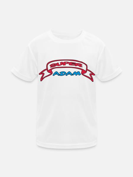 SUPER ADAM - T-shirt sport Enfant - blanc - Devant