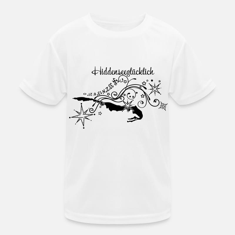 Hiddenseeglücklich logo Kinder Funktions-T-Shirt